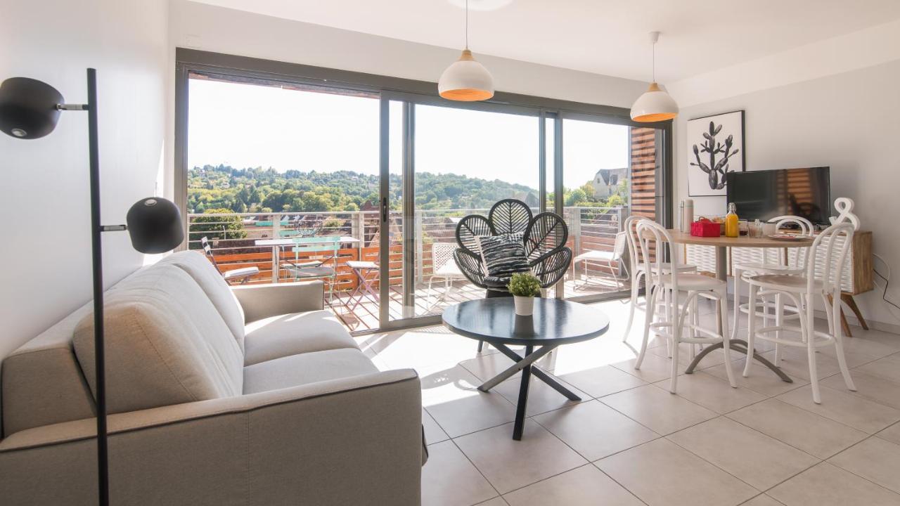 サルラ・ラ・カネダLe Coquet Avec Balcon Terrasse Et Parking Priveアパートメント エクステリア 写真